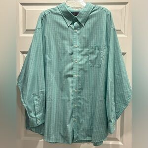 Travelsmart Shirt Men 4XB Blue Red Teal Long Sleeve Casual Button Easter Church